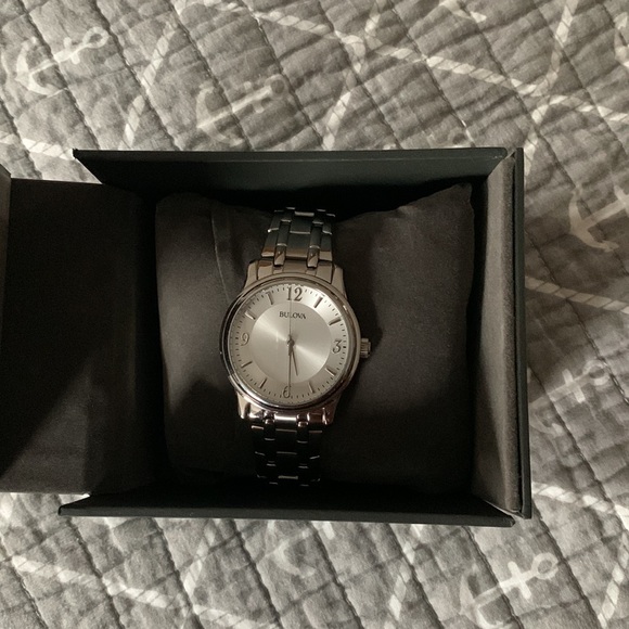 Brand new bulova ladies watch, with case, worn like twice max